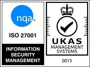 Certificación ISO 27001 otorgada por NQA con acreditación UKAS